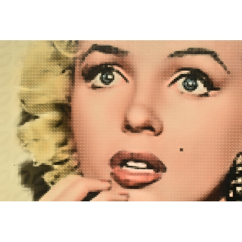 315 - NICK HOLDSWORTH (BRITISH CONTEMPORARY) 'MARILYN', a portrait of film icon Marilyn Monroe, signed bot... 