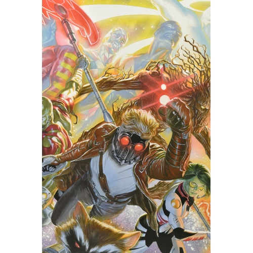 322 - ALEX ROSS FOR MARVEL COMICS (AMERICAN CONTEMPORARY) 'GUARDIANS OF THE GALAXY', a signed limited edit... 