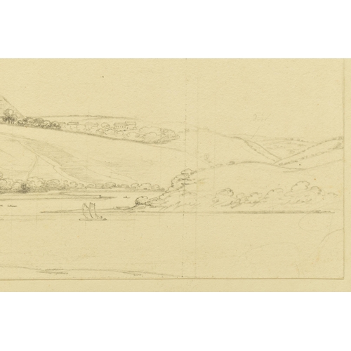 333 - CIRCLE OF JOSEPH FARRINGTON (1747-1821) 'TREMATON CASTLE' an unsigned sketch of the castle across th... 