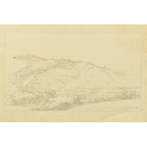 333 - CIRCLE OF JOSEPH FARRINGTON (1747-1821) 'TREMATON CASTLE' an unsigned sketch of the castle across th... 