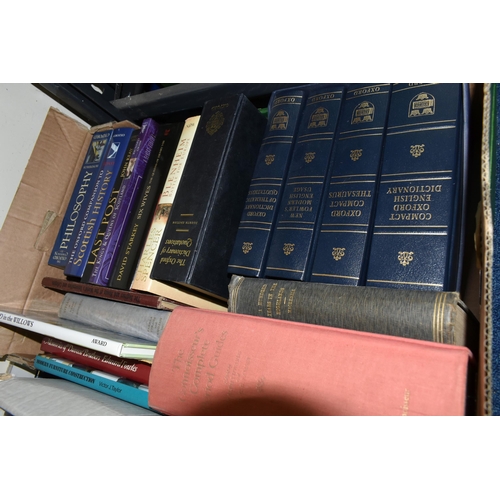 379 - THREE BOXES OF BOOKS containing approximately sixty-five miscellaneous titles in hardback and paperb... 