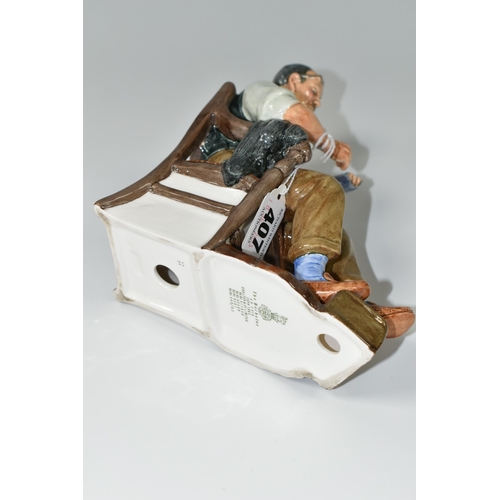 407 - A ROYAL DOULTON FIGURE - 'THE BACHELOR', model no HN2319, green printed backstamp, height 17.5cm (1)... 