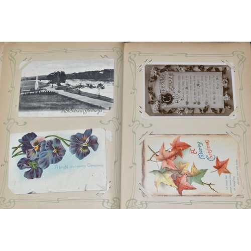 473 - POSTCARDS, Two Albums containing approximately 585 miscellaneous Postcards, mostly from the early 20... 