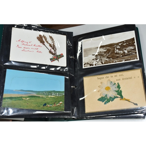 483 - POSTCARDS Two Albums and One Box containing approximately 550* miscellaneous Postcards from the earl... 