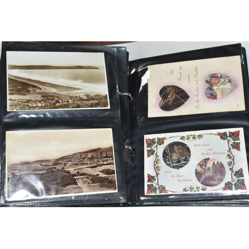 483 - POSTCARDS Two Albums and One Box containing approximately 550* miscellaneous Postcards from the earl... 