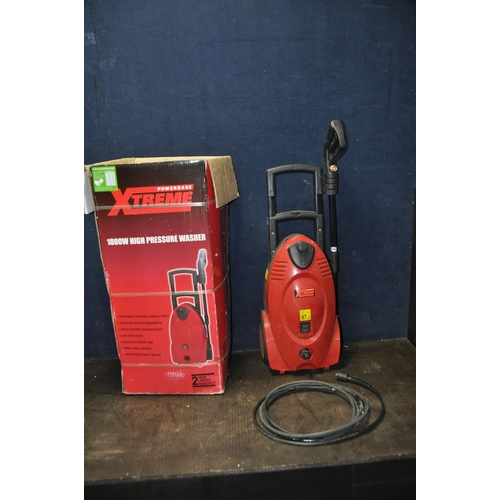 1070 - A POWERBASE EXTREME 1800W HIGH PRESSURE WASHER, with original box, lance and hose (condition: hose d... 