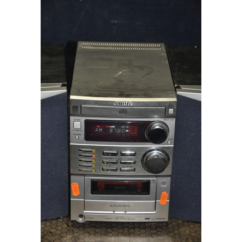 1082 - AN AIWA XR-M35 MINI HI FI with a pair of SX-M35 matching Speakers (PAT pass and working apart from t... 