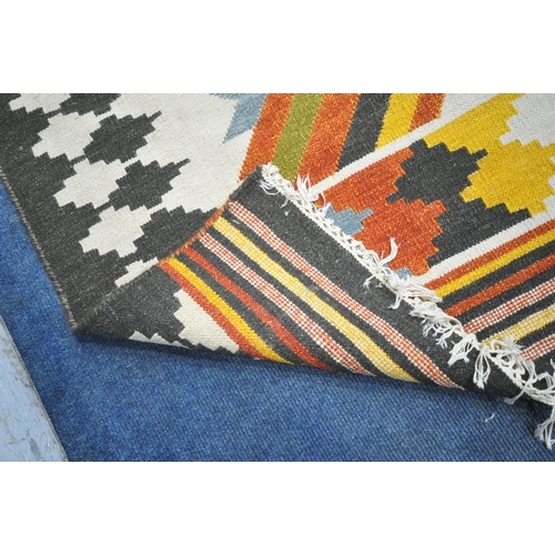 1294 - A WOOL KILIM RUG, 235cm x 175cm (condition report: good)