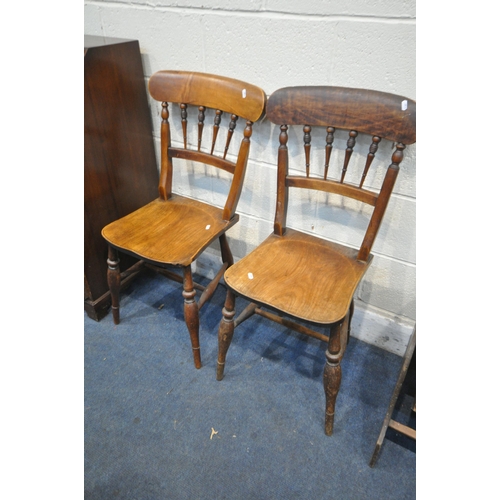 1330 - A PLYWOOD TOMBOLA, along with a mahogany bureau, and two chairs (condition report: chips to tombola)... 