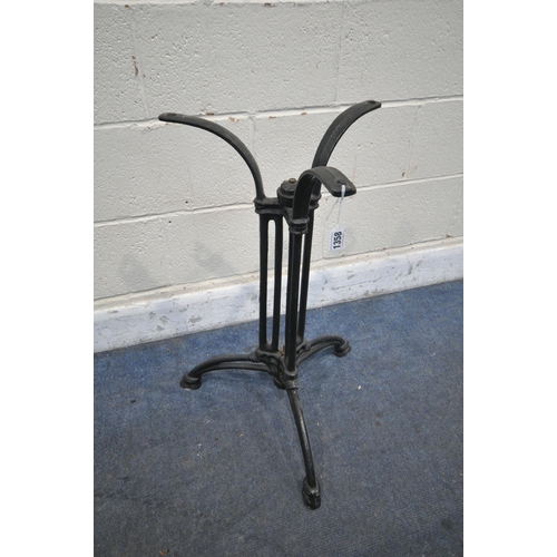 1357 - A CAST IRON PUB TABLE BASE