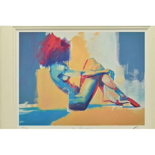 301 - TOBY MULLIGAN (BRITISH 1969) 'IN REPOSE', a signed limited edition print on paper depicting a colour... 