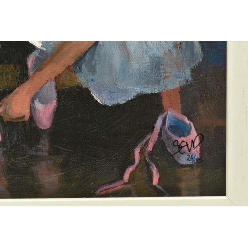 302 - SHERREE VALENTINE DAINES (BRITISH 1959) 'THE PINK SLIPPER', a signed limited edition print on board ... 