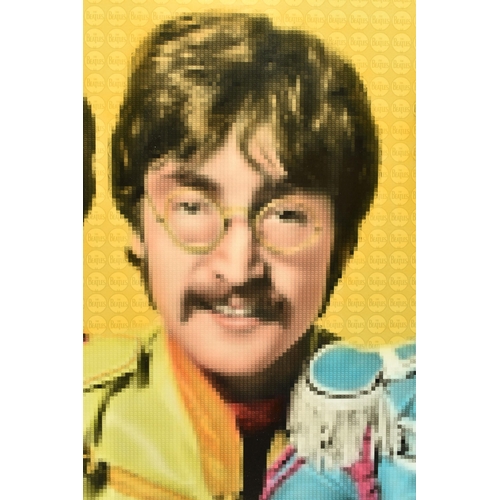 310 - NICK HOLDSWORTH (BRITISH CONTEMPORARY) 'THE BEATLES - SGT PEPPER',  pixelated portraits of The Beatl... 