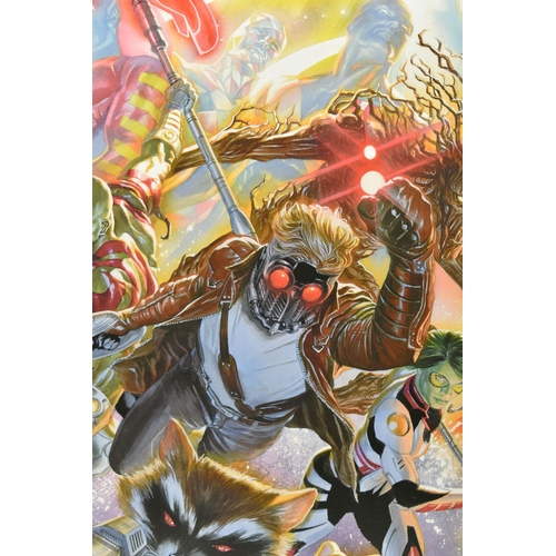 313 - ALEX ROSS FOR MARVEL COMICS (AMERICAN CONTEMPORARY), 'GUARDIANS OF THE GALAXY', a signed artist proo... 