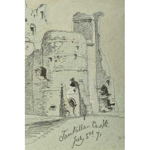 331 - CIRCLE OF JAMES WEBB (1825-1895) 'TANTALLON CASTLE', a study of the  Scottish castle, no visible sig... 