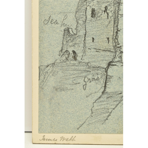 331 - CIRCLE OF JAMES WEBB (1825-1895) 'TANTALLON CASTLE', a study of the  Scottish castle, no visible sig... 