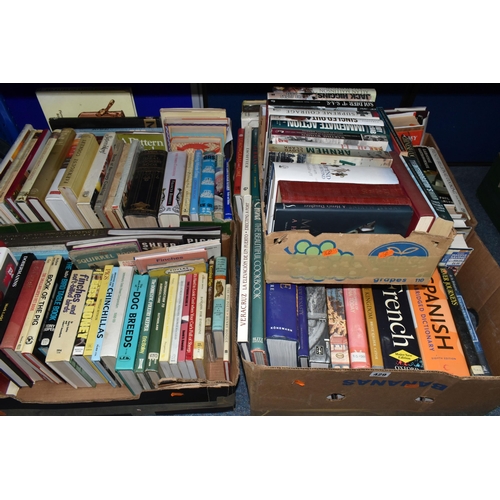 429 - FIVE BOXES OF BOOKS containing approximately 127 miscellaneous titles in mostly hardback format, sub... 