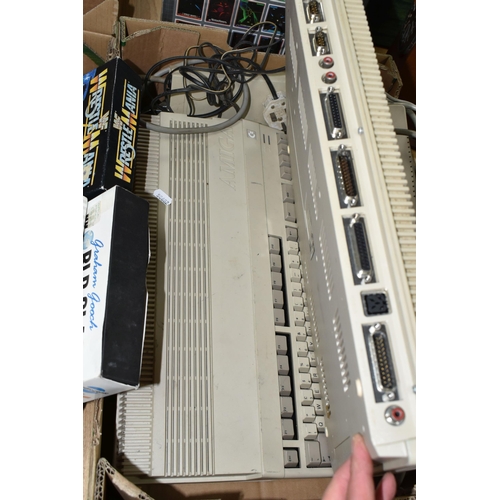 439 - AMIGA COMPUTERS AND GAMES, games include Graham Cooch Cricket, Player Manager 2, Sierra Soccer, Foot... 