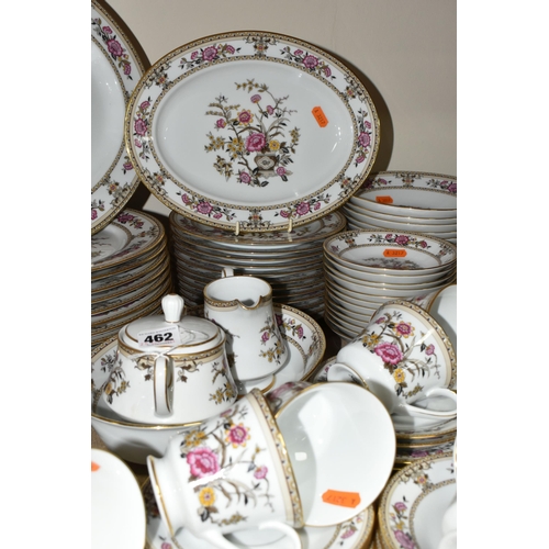 462 - A NORITAKE 'ASIAN DREAM' PATTERN 2502 DINNER SET, comprising one large oval meat plate, a smaller ov... 