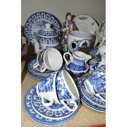 472 - A QUANTITY OF QUEEN'S CHINA 'WOMAN AND HOME' PATTERN TEAWARE, COLLECTOR'S PLATES AND ORNAMENTS, comp... 