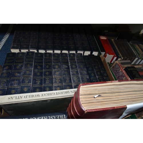 490 - SIX BOXES OF BOOKS containing approximately 100 miscellaneous titles in hardback format, subjects in... 