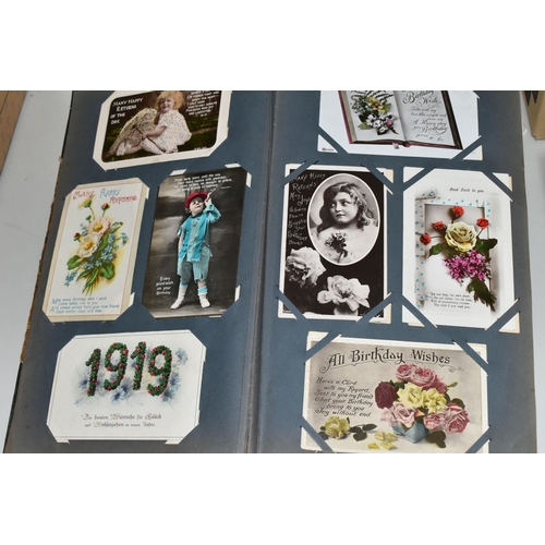 496 - TWO POSTCARD ALBUMS, album one contains approximately 184 postcards, mainly of various locales in Bi... 