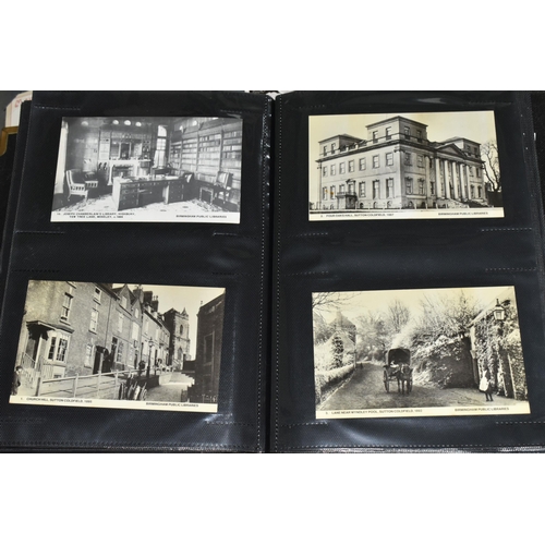 496 - TWO POSTCARD ALBUMS, album one contains approximately 184 postcards, mainly of various locales in Bi... 