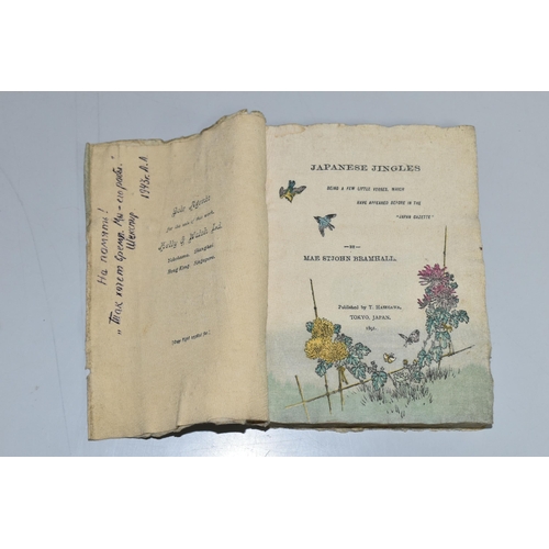 501 - ST. JOHN BRAMHALL; Mae, Japanese Jingles, published on crepe paper by T. Hasegawa, Tokyo 1891 with a... 