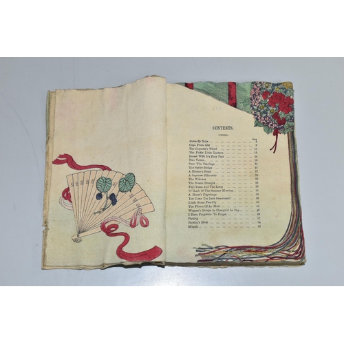 501 - ST. JOHN BRAMHALL; Mae, Japanese Jingles, published on crepe paper by T. Hasegawa, Tokyo 1891 with a... 