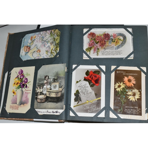 504 - TWO ALBUMS OF POSTCARDS & REPRODUCTION PHOTOCARDS, album one contains approximately 138 images of lo... 