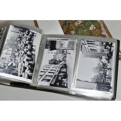 504 - TWO ALBUMS OF POSTCARDS & REPRODUCTION PHOTOCARDS, album one contains approximately 138 images of lo... 