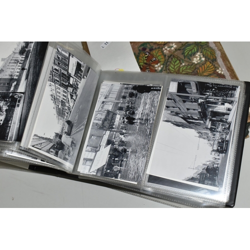 504 - TWO ALBUMS OF POSTCARDS & REPRODUCTION PHOTOCARDS, album one contains approximately 138 images of lo... 