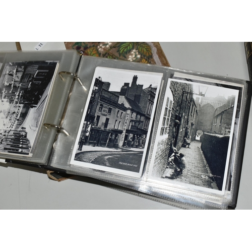 504 - TWO ALBUMS OF POSTCARDS & REPRODUCTION PHOTOCARDS, album one contains approximately 138 images of lo... 