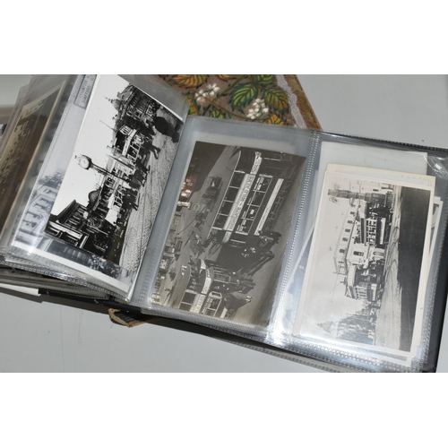 504 - TWO ALBUMS OF POSTCARDS & REPRODUCTION PHOTOCARDS, album one contains approximately 138 images of lo... 