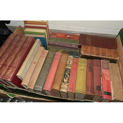 523 - SIX BOXES OF BOOKS containing over 210 miscellaneous titles, mostly in hardback format, subjects inc... 