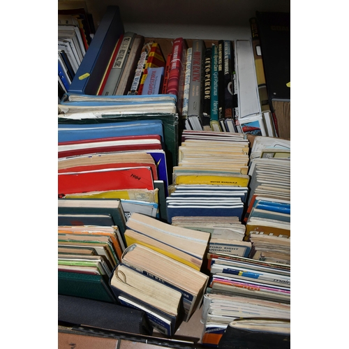 531 - THREE BOXES OF MOTORING EPHEMERA containing a large collection of Motor Car leaflets, technical data... 