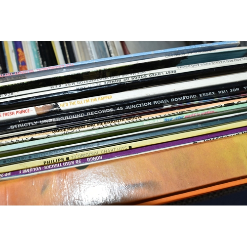 580 - TWO BOXES OF LP and 12 inch RECORDS, to include 1980s RAP music, Jungle Brothers, The Wreckin Cru fe... 