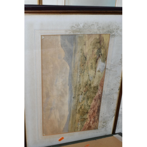 588 - A SMALL QUANTITY OF PAINTINGS AND PRINTS, to include two Garman Morris coastal landscapes with worki... 