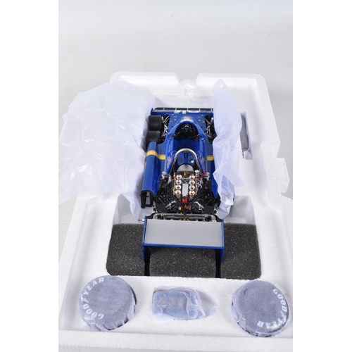 A BOXED KYOSHO 1976 TYRRELL P34 #3 JAPAN GP SCALE 1:18 MODEL