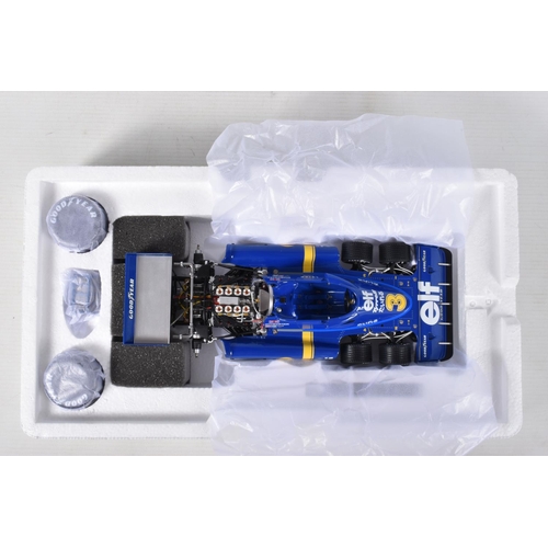 A BOXED KYOSHO 1976 TYRRELL P34 #3 JAPAN GP SCALE 1:18 MODEL