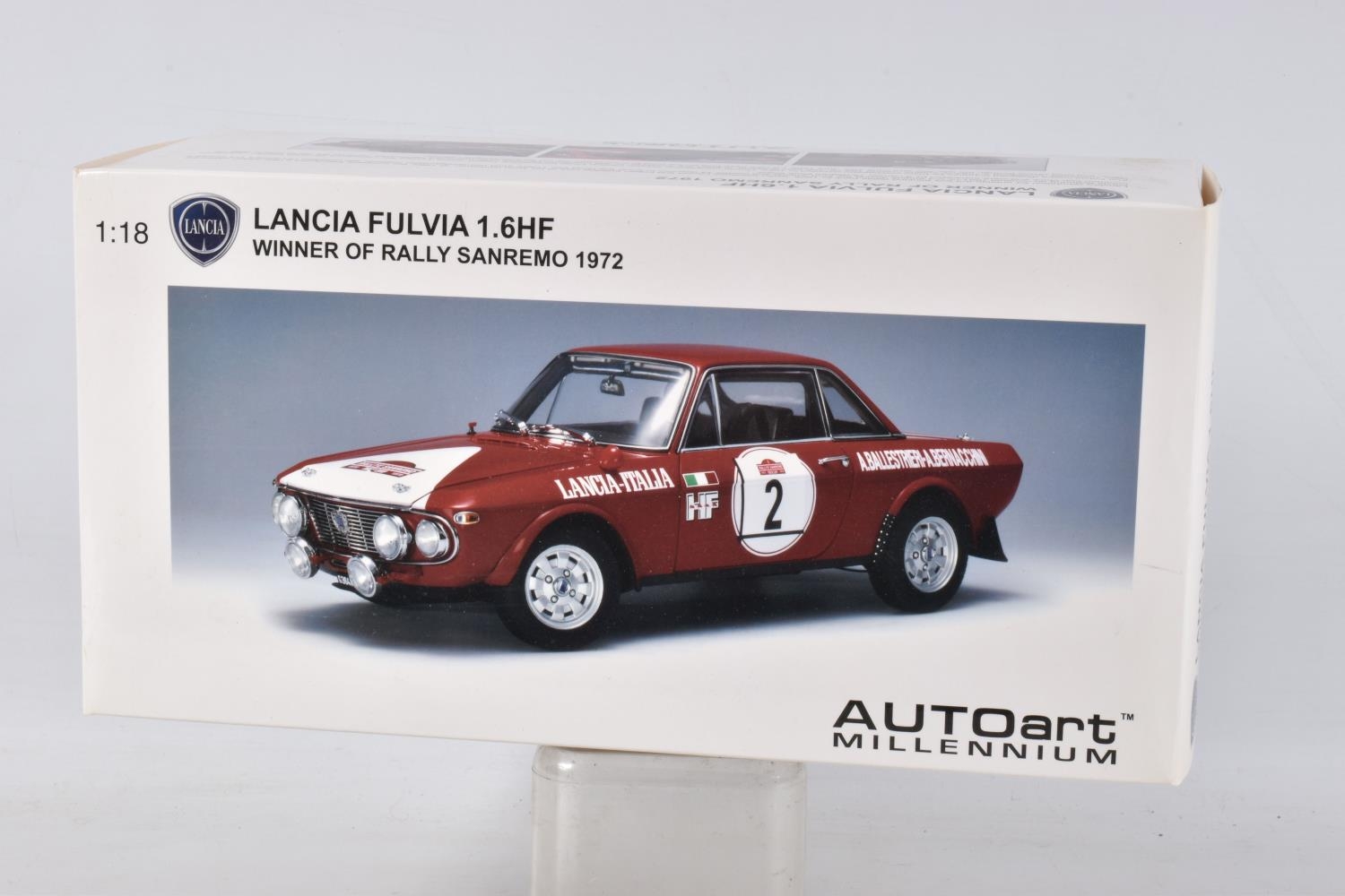 ミニカー AUTOart LANCIA FULVIA 1/18 Near Mint AUTOart Lancia Fulvia 1.6HF Monte Carlo 1972 #14 1