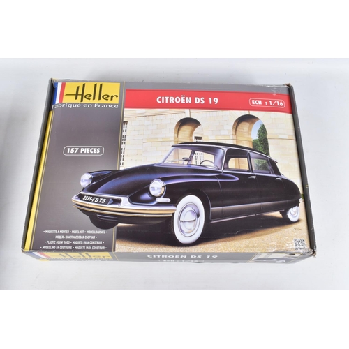 THREE BOXED UNBUILT MODEL CARS KITS 1:16 SCALE, to include a
