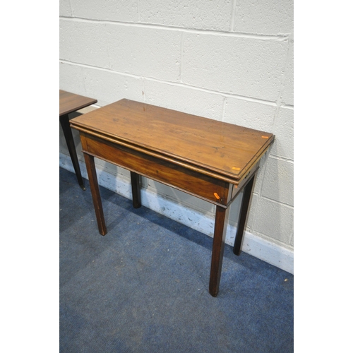 1205 - A GEORGIAN MAHOGANY PEMBROKE TABLE, with four drawers, open width 117cm x closed width 65cm x depth ... 