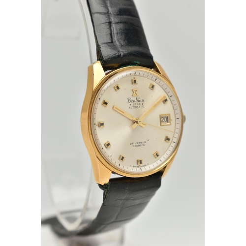 73 - A 'BENTIMA' WRISTWATCH, automatic movement, round dial signed 'Bentima Star' automatic 25 jewels inc... 