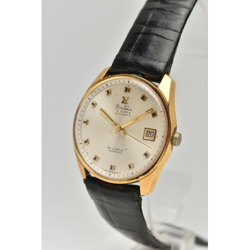 73 - A 'BENTIMA' WRISTWATCH, automatic movement, round dial signed 'Bentima Star' automatic 25 jewels inc... 