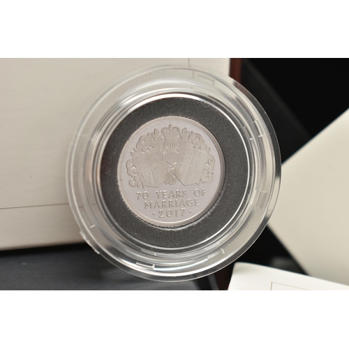 122 - THE PLATINUM WEDDING ANNIVERSARY 2017, Quarter Ounce Platinum Proof Coin 999.5 Platinum, 7.486 grams... 