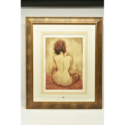 301 - MARK SPAIN (BRITISH 1962) 'LIFE STUDY I', a limited edition silk screen print, depicting a sepia ton... 