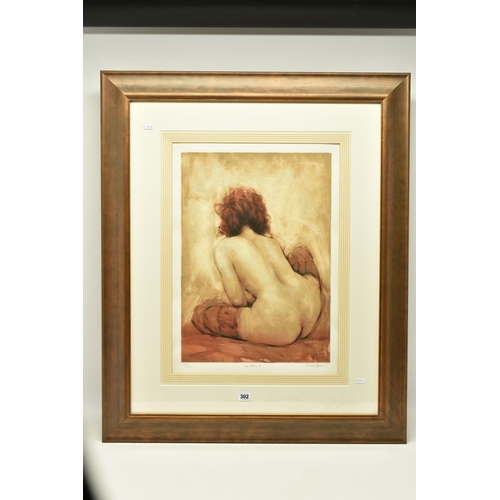 302 - MARK SPAIN (BRITISH 1962) 'LIFE STUDY II', a limited edition silk screen print, depicting a sepia to... 