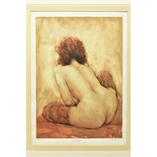 302 - MARK SPAIN (BRITISH 1962) 'LIFE STUDY II', a limited edition silk screen print, depicting a sepia to... 