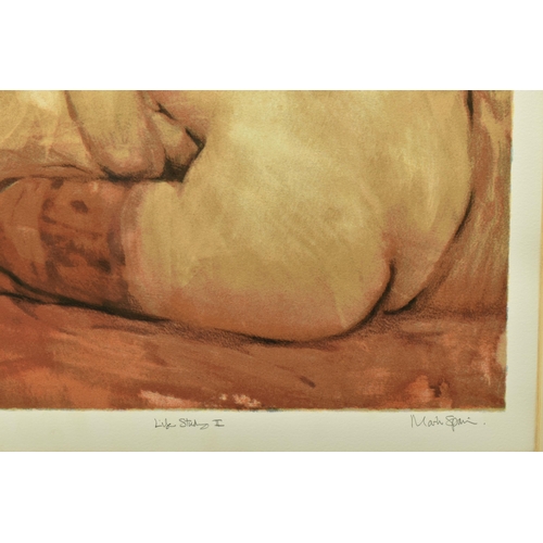 302 - MARK SPAIN (BRITISH 1962) 'LIFE STUDY II', a limited edition silk screen print, depicting a sepia to... 